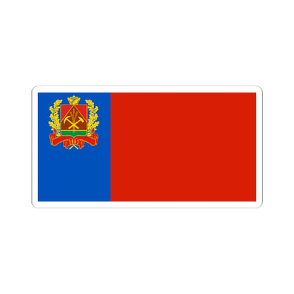 Flag of Kemerovo oblast 2002 (Russia) STICKER Vinyl Kiss-Cut Decal