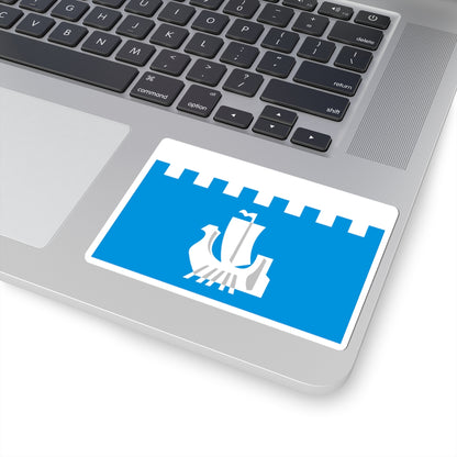 Flag of Podosinovsky rayon Kirov oblast (Russia) STICKER Vinyl Kiss-Cut Decal