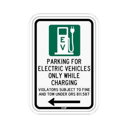 PBOT Road sign P1911L (Oregon) (Road Sign) STICKER Vinyl Kiss-Cut Decal