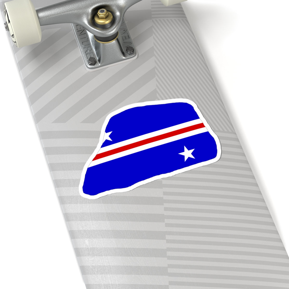 Jarvis Island flag map local (United States) STICKER Vinyl Kiss-Cut Decal