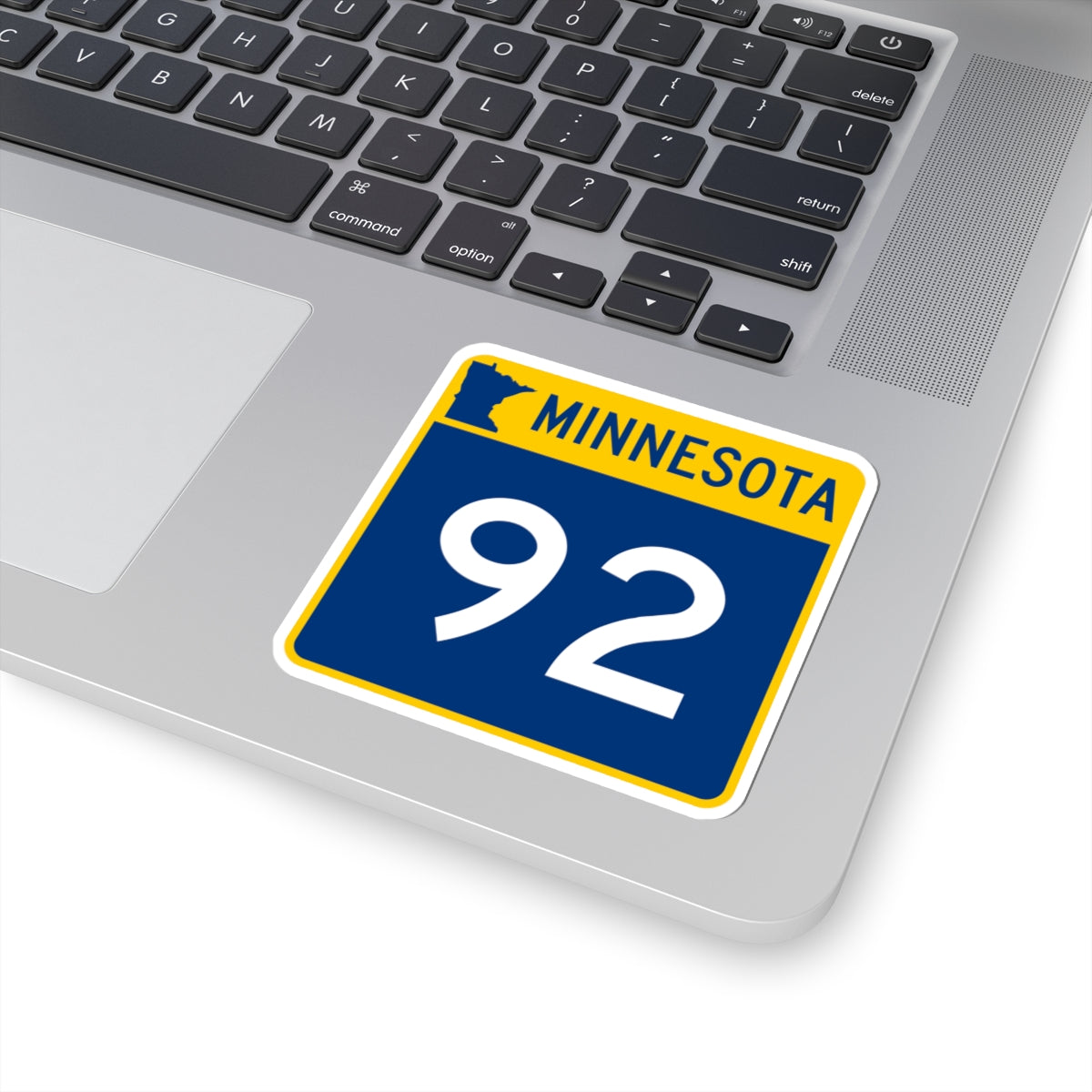 MN-92 (Minnesota) (Road Sign) STICKER Vinyl Kiss-Cut Decal