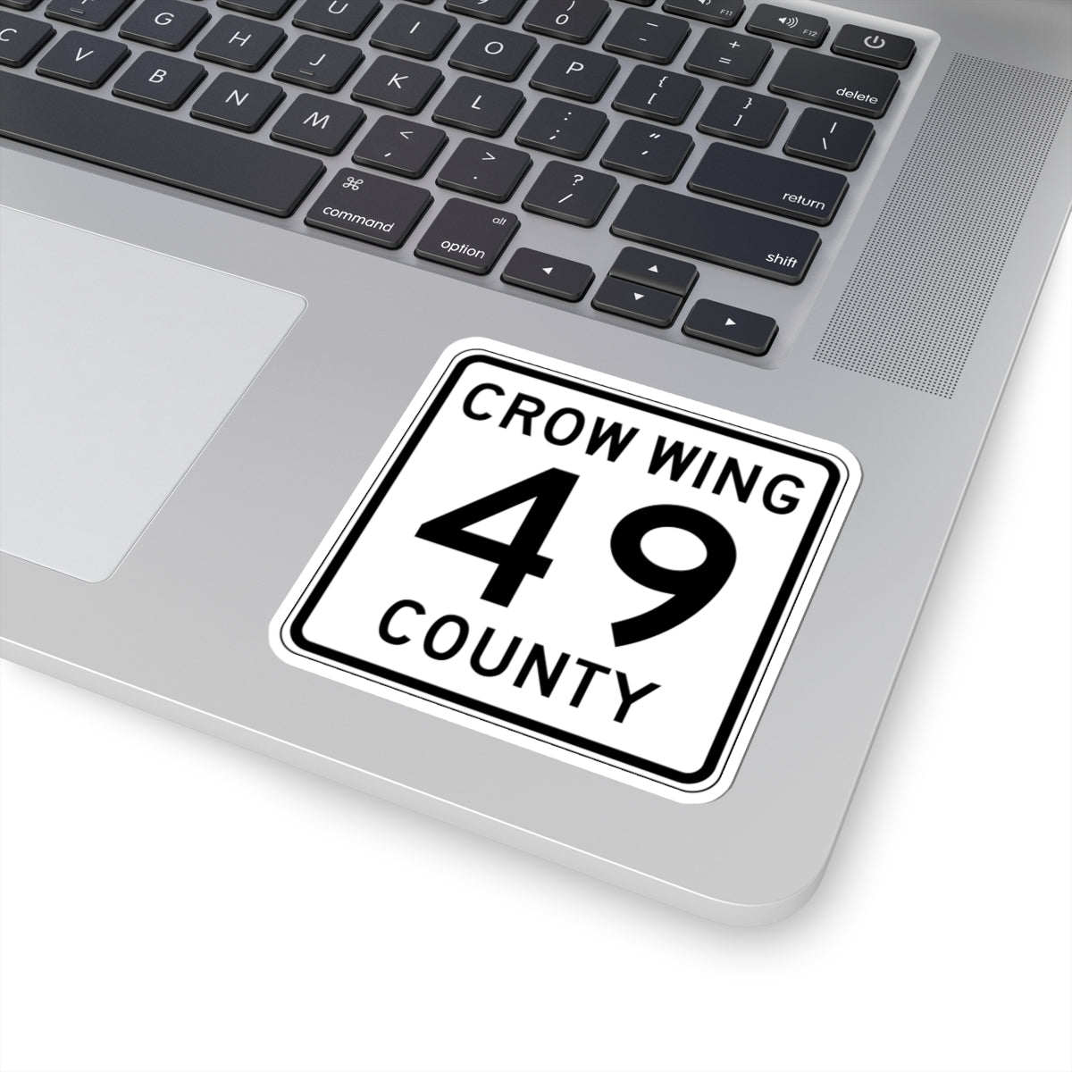 Crow Wing County 49 (Minnesota) (Road Sign) STICKER Vinyl Kiss-Cut Decal