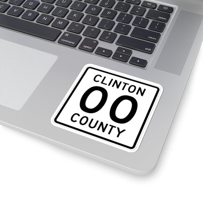 County Road square template (Minnesota) (Road Sign) STICKER Vinyl Kiss-Cut Decal