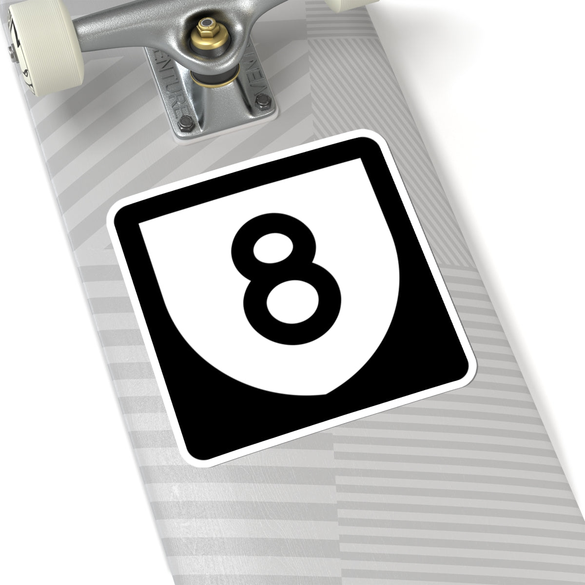 PR urban primary 8 (Puerto Rico) (Road Sign) STICKER Vinyl Kiss-Cut Decal