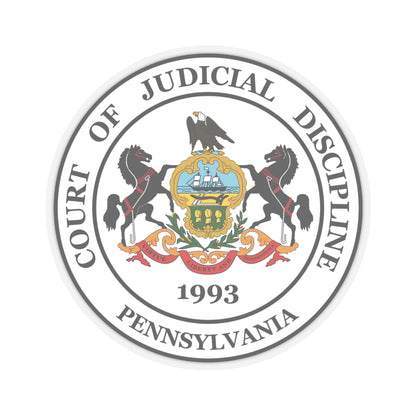 Seal of the Pennsylvania Court of Judicial Discipline - STICKER Vinyl Kiss-Cut Decal