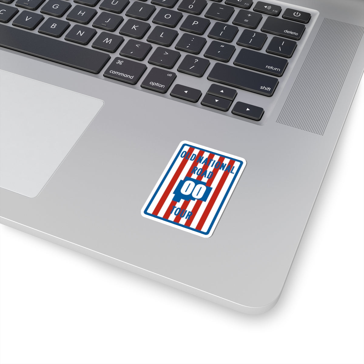 Old National Road Tour shield template (Ohio) (Road Sign) STICKER Vinyl Kiss-Cut Decal