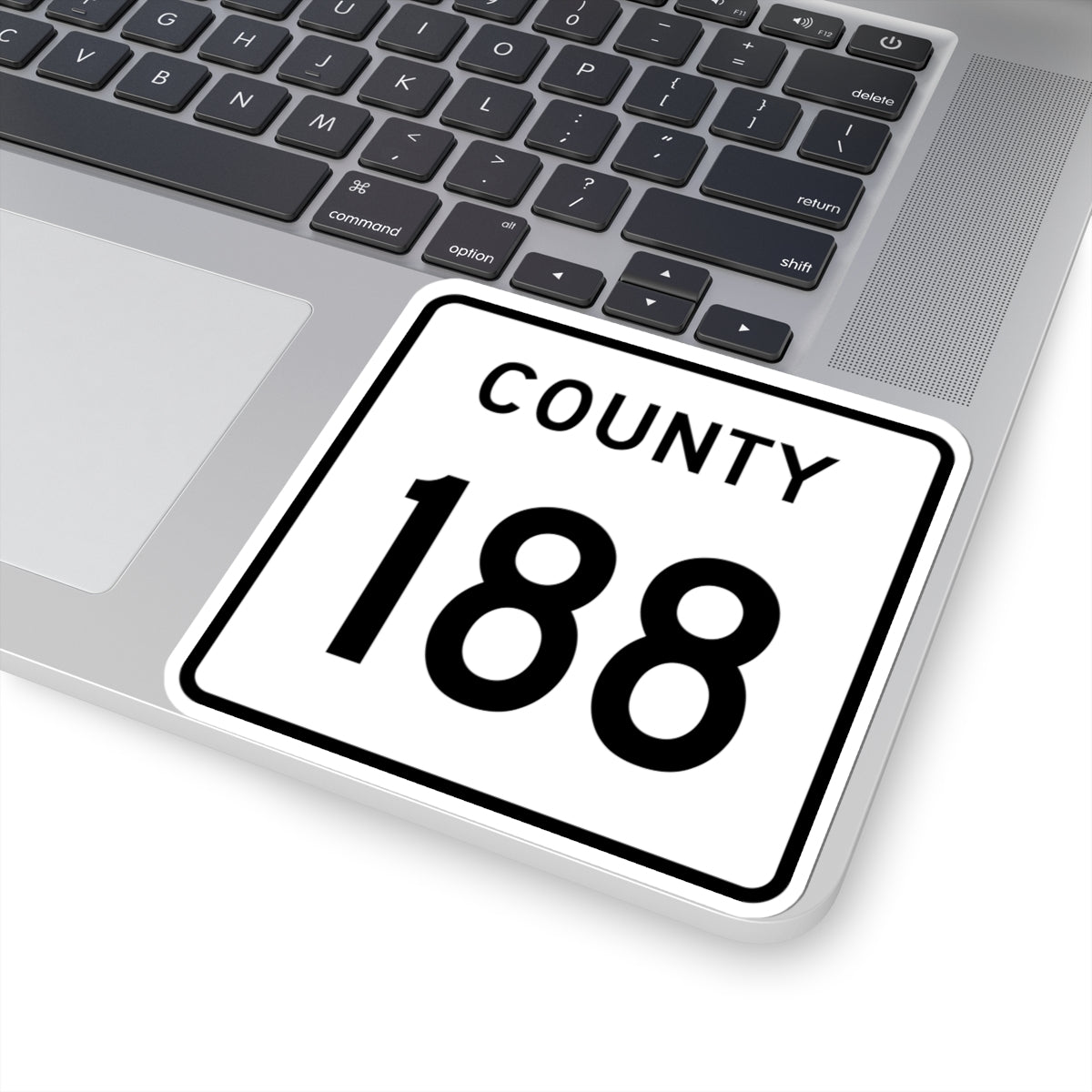 County 188 square (Minnesota) (Road Sign) STICKER Vinyl Kiss-Cut Decal
