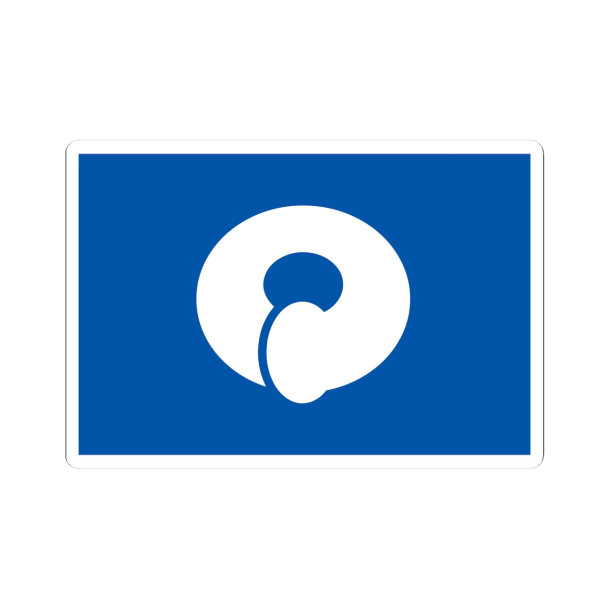 Flag of Manno Kagawa (Japan) STICKER Vinyl Kiss-Cut Decal