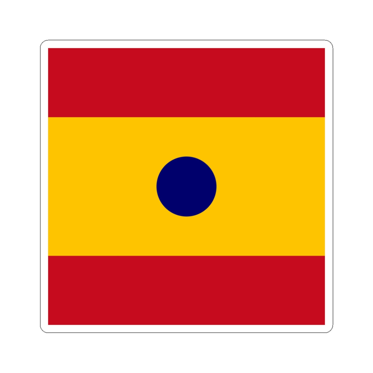 Flag of Rear Admiral Spain (Spain) STICKER Vinyl Kiss-Cut Decal