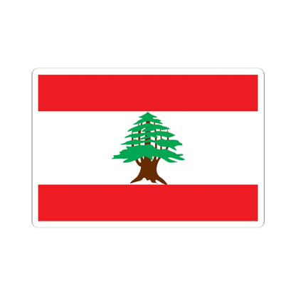 Flag of Lebanon 1943-1995 (Lebanon) STICKER Vinyl Kiss-Cut Decal