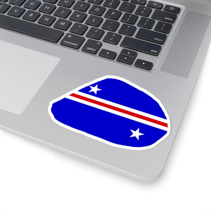 Baker Island flag map local (United States) STICKER Vinyl Kiss-Cut Decal