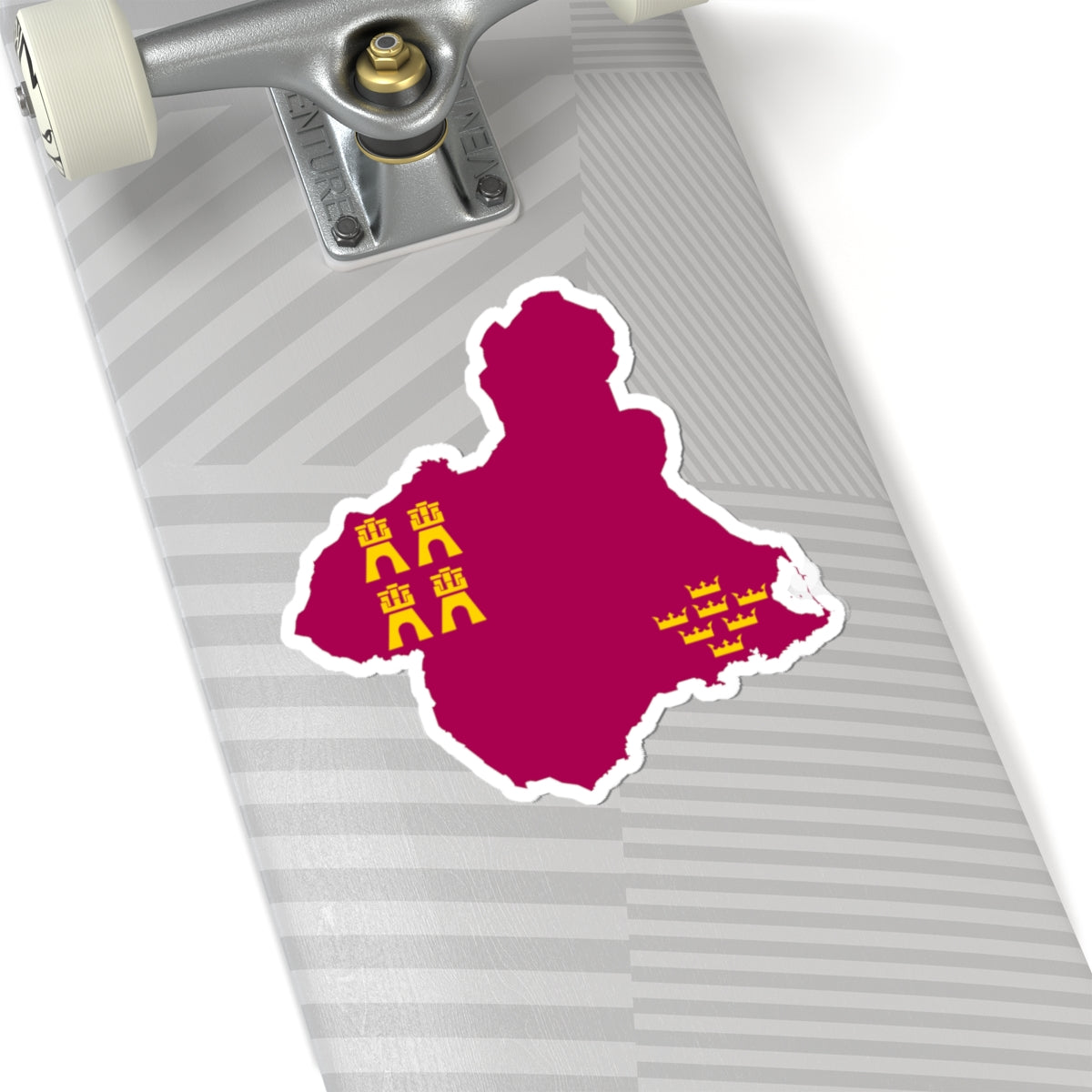 Flag map of Murcia (Spain) STICKER Vinyl Kiss-Cut Decal