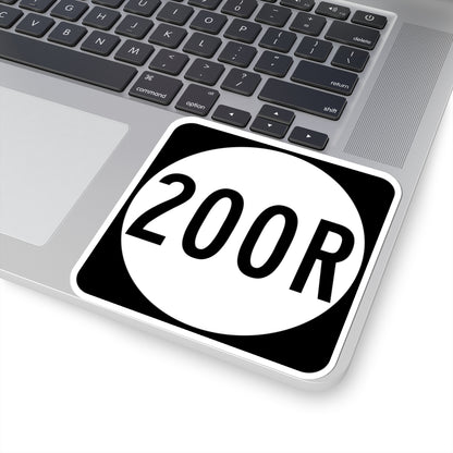 PR tertiary 200R (Puerto Rico) (Road Sign) STICKER Vinyl Kiss-Cut Decal