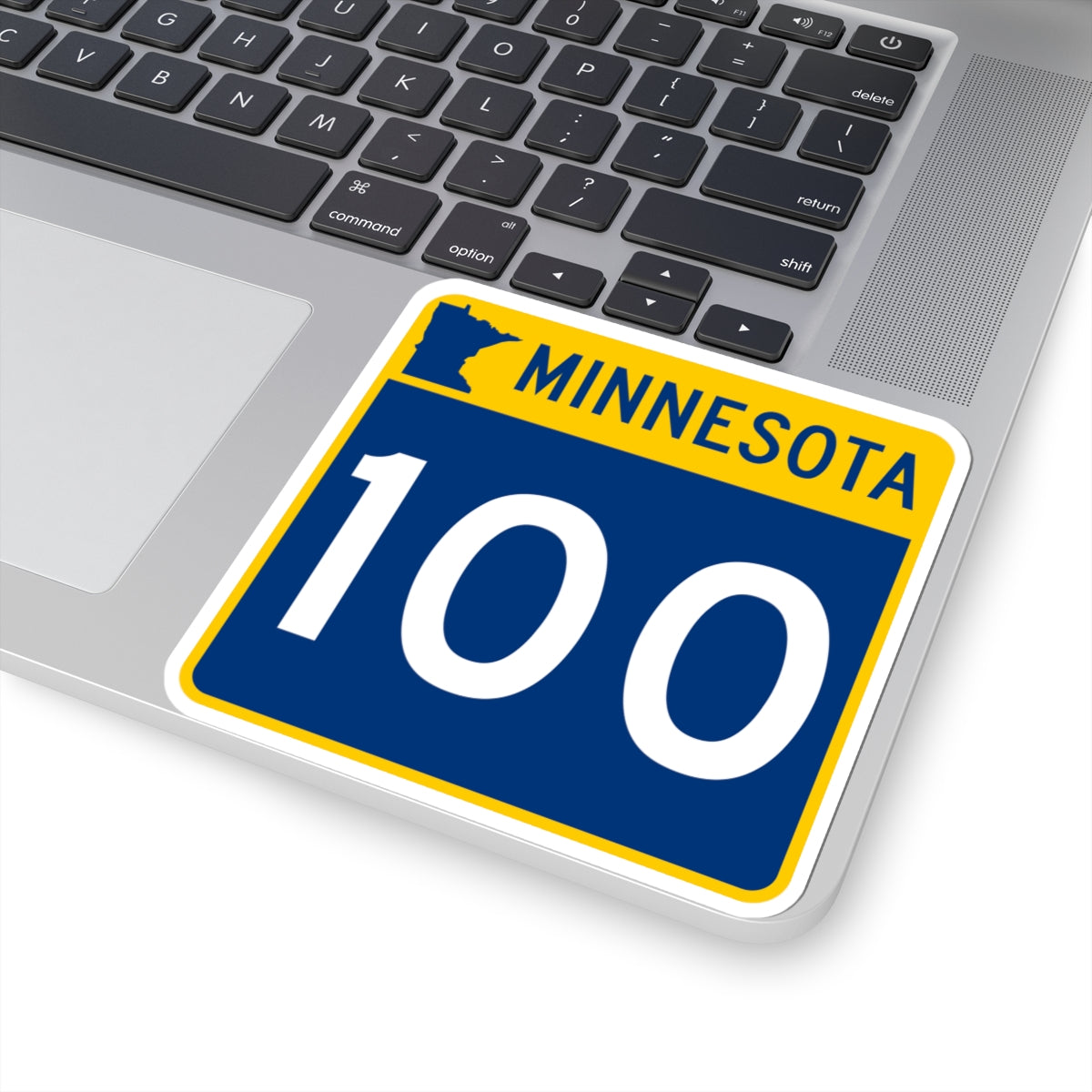 MN-100 (Minnesota) (Road Sign) STICKER Vinyl Kiss-Cut Decal