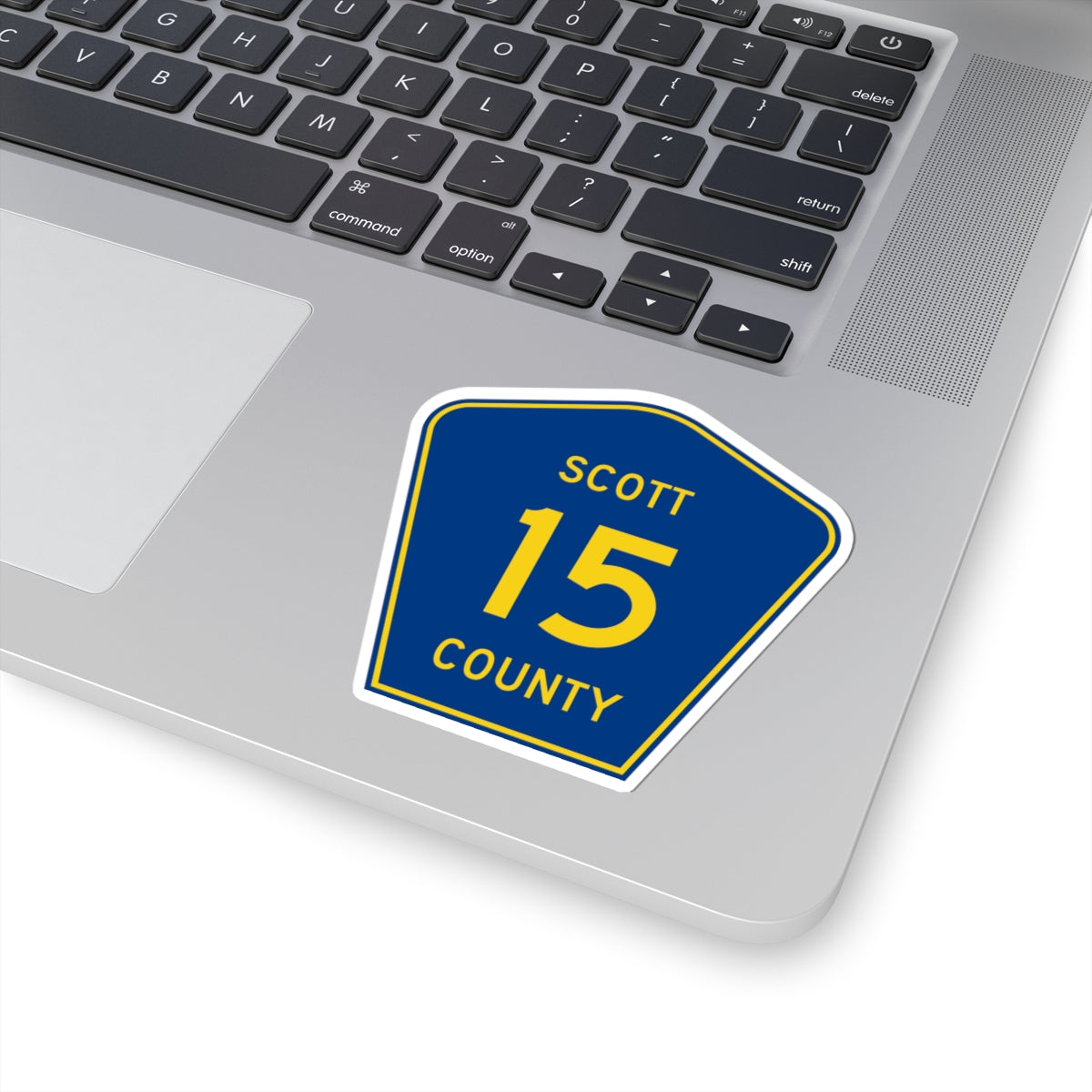 Scott County Route 15 MN (Minnesota) (Road Sign) STICKER Vinyl Kiss-Cut Decal