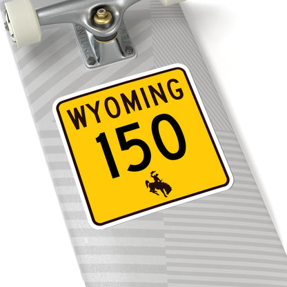 WY-150 (Wyoming) (Road Sign) STICKER Vinyl Kiss-Cut Decal