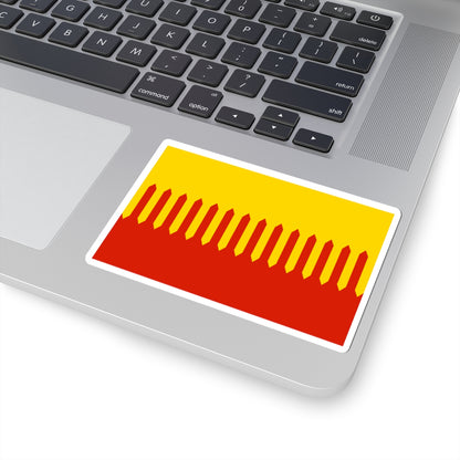 Flag of Zubtcovsky rayon Tver oblast (Russia) STICKER Vinyl Kiss-Cut Decal