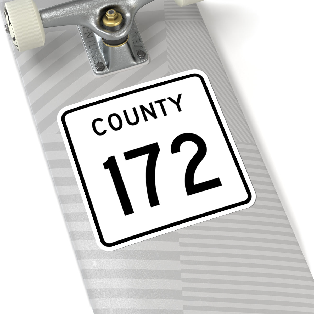 County 172 square (Minnesota) (Road Sign) STICKER Vinyl Kiss-Cut Decal