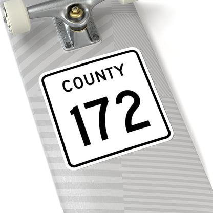 County 172 square (Minnesota) (Road Sign) STICKER Vinyl Kiss-Cut Decal