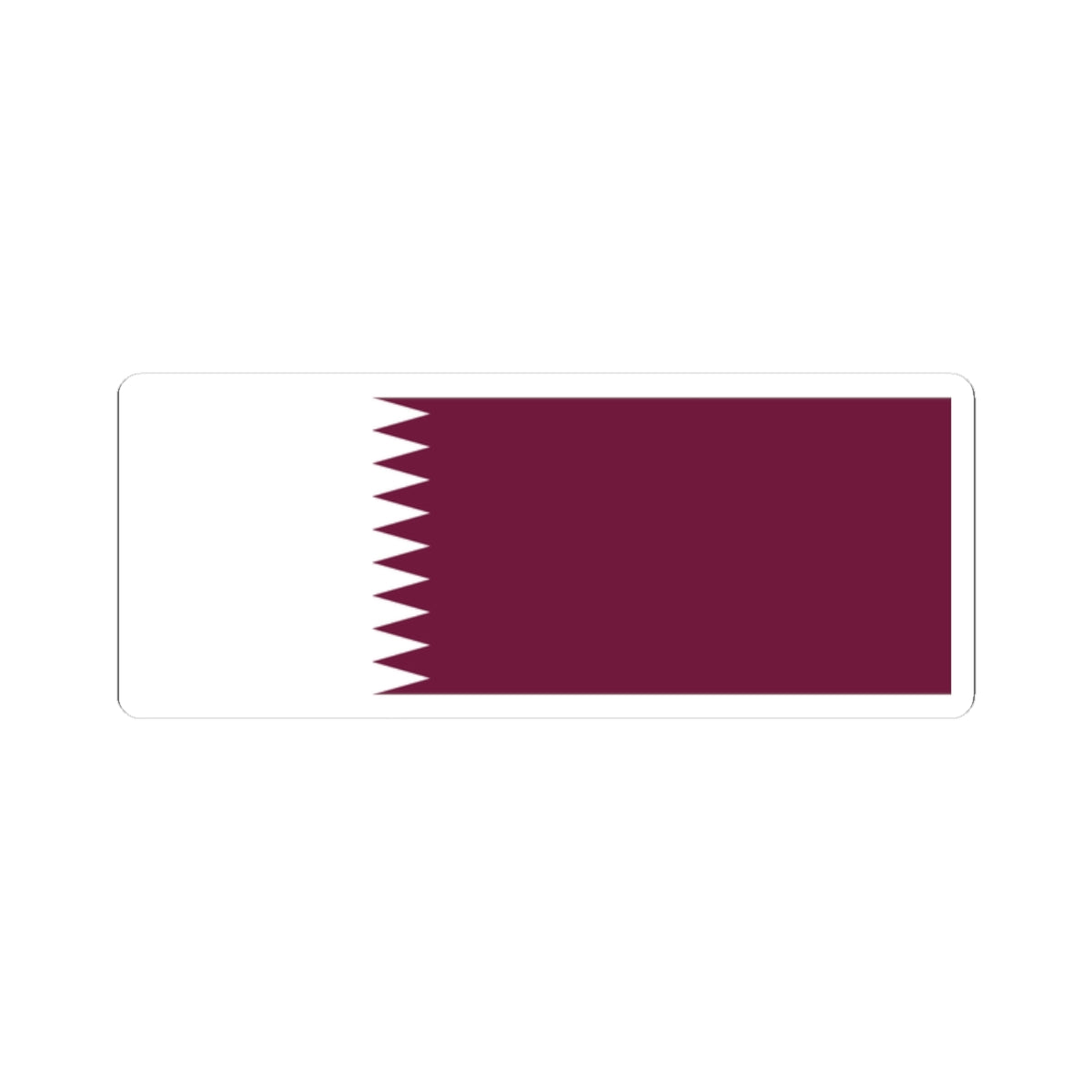 Flag of Qatar 1949-1971 (Qatar) STICKER Vinyl Kiss-Cut Decal