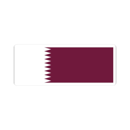 Flag of Qatar 1949-1971 (Qatar) STICKER Vinyl Kiss-Cut Decal