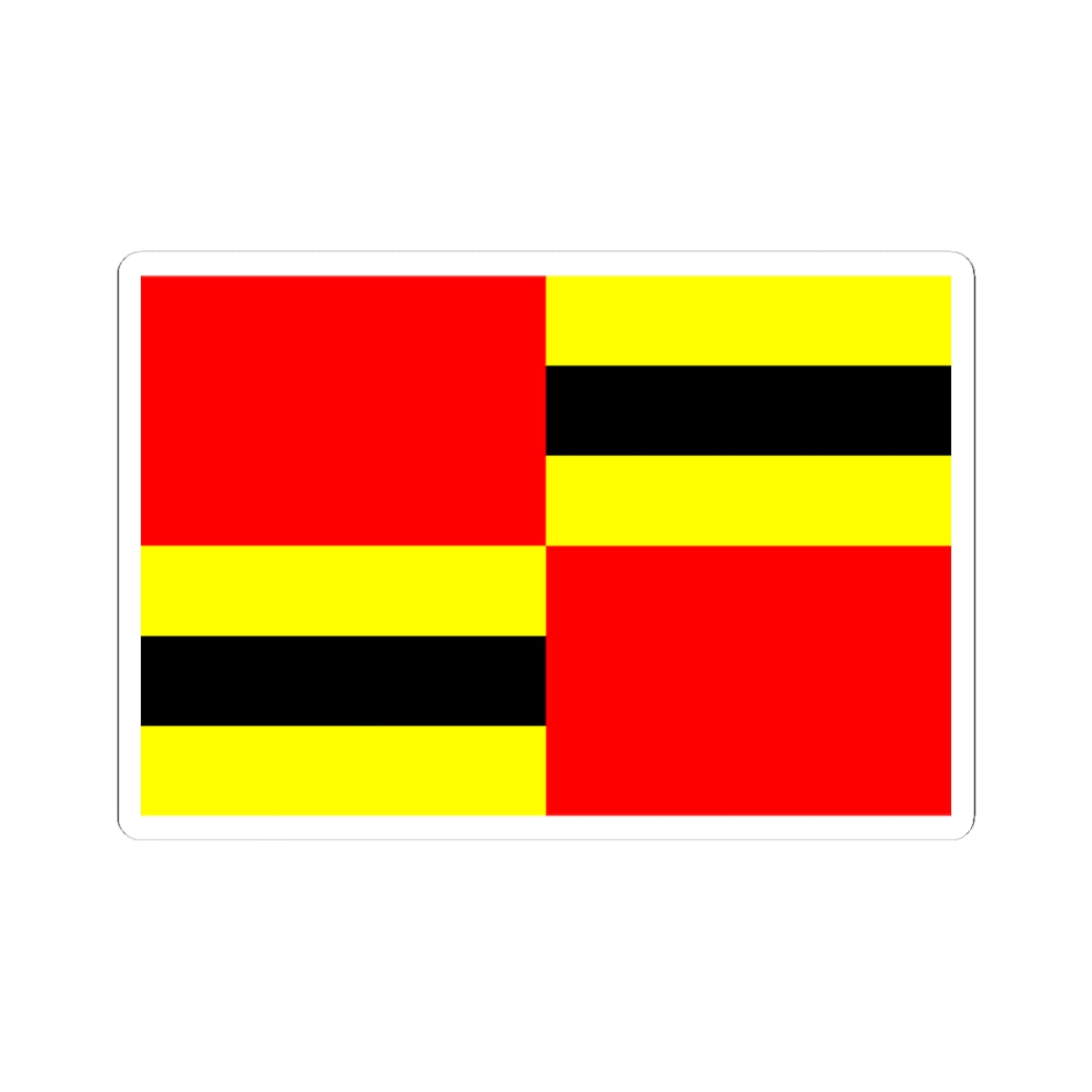 Flag of Ushant (France) STICKER Vinyl Kiss-Cut Decal