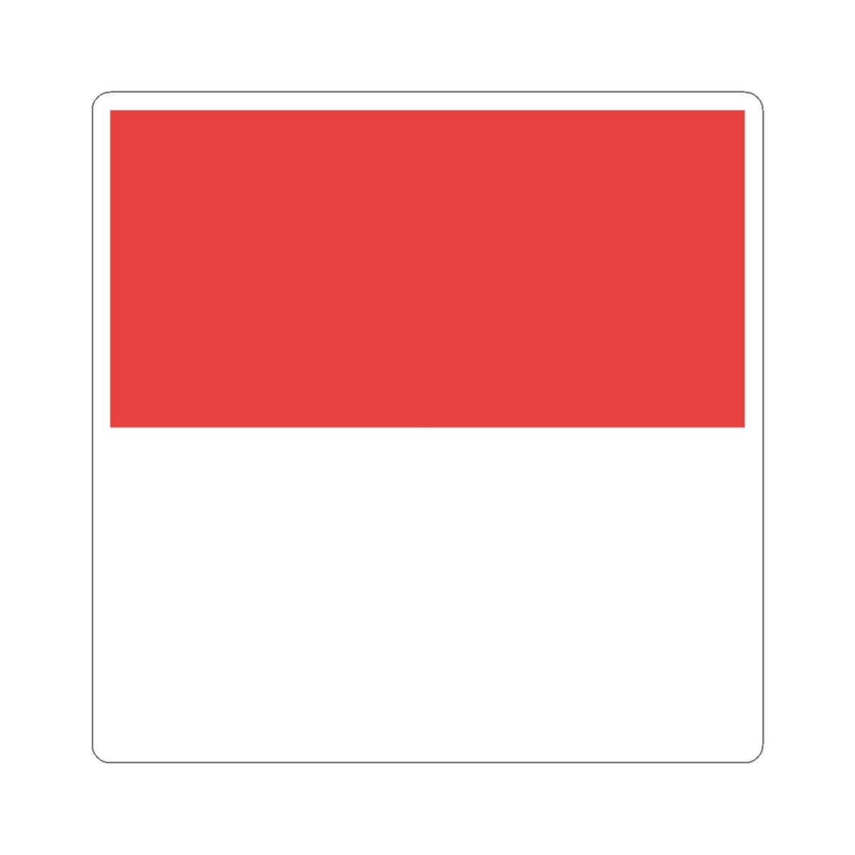 Flag of Canton of Solothurn (Switzerland) STICKER Vinyl Kiss-Cut Decal