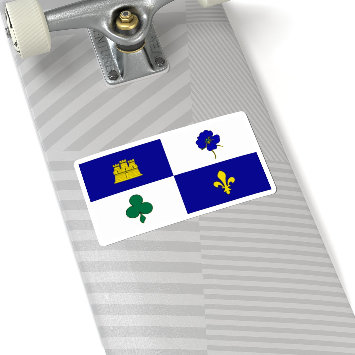 Flag of Longeron (France) STICKER Vinyl Kiss-Cut Decal