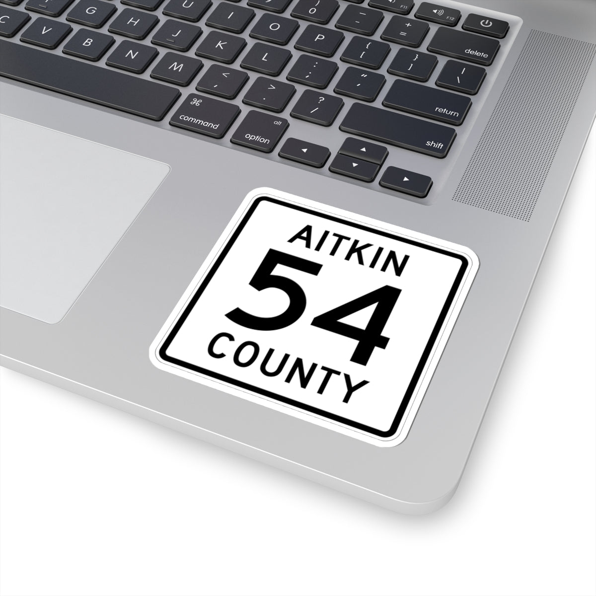 Aitkin County Route 54 (Minnesota) (Road Sign) STICKER Vinyl Kiss-Cut Decal