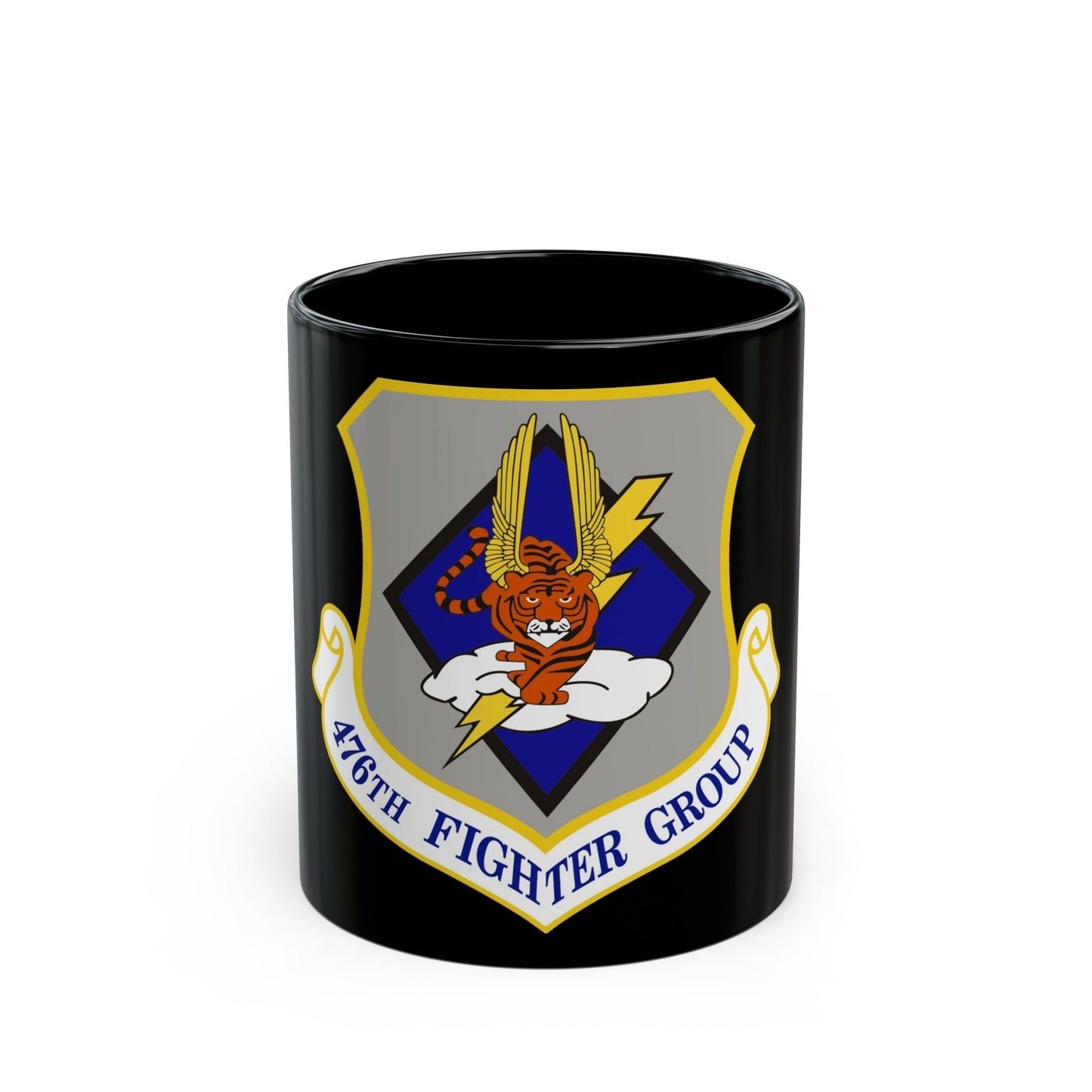 476 Fighter Group AFRC (U.S. Air Force) Black Coffee Mug-11oz-The Sticker Space