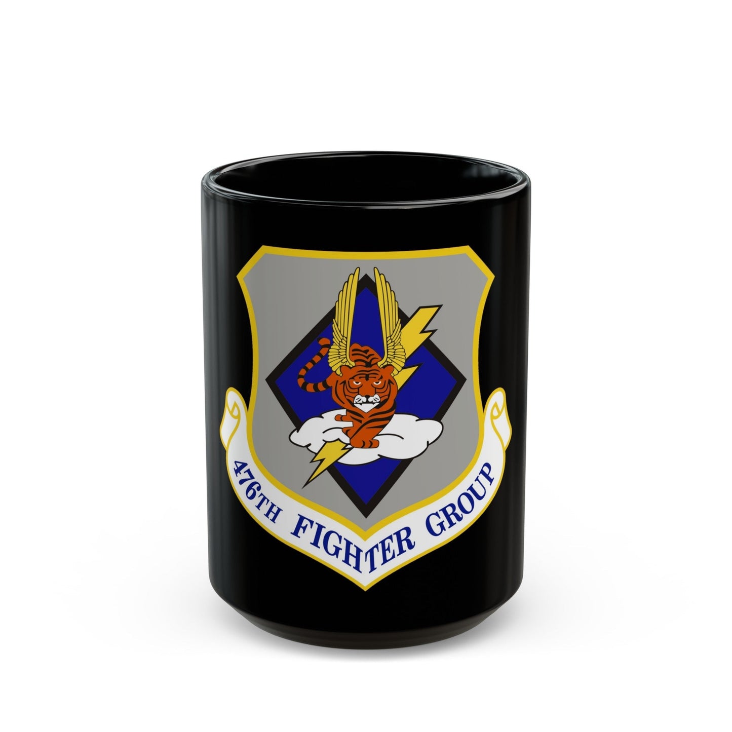 476 Fighter Group AFRC (U.S. Air Force) Black Coffee Mug-15oz-The Sticker Space