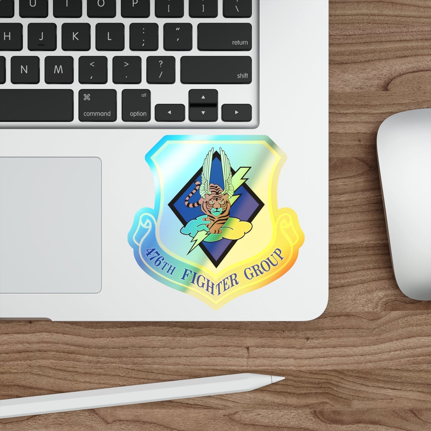 476 Fighter Group AFRC (U.S. Air Force) Holographic STICKER Die-Cut Vinyl Decal-The Sticker Space