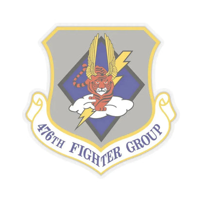 476 Fighter Group AFRC (U.S. Air Force) STICKER Vinyl Kiss-Cut Decal 4 Inch Transparent - The Sticker Space