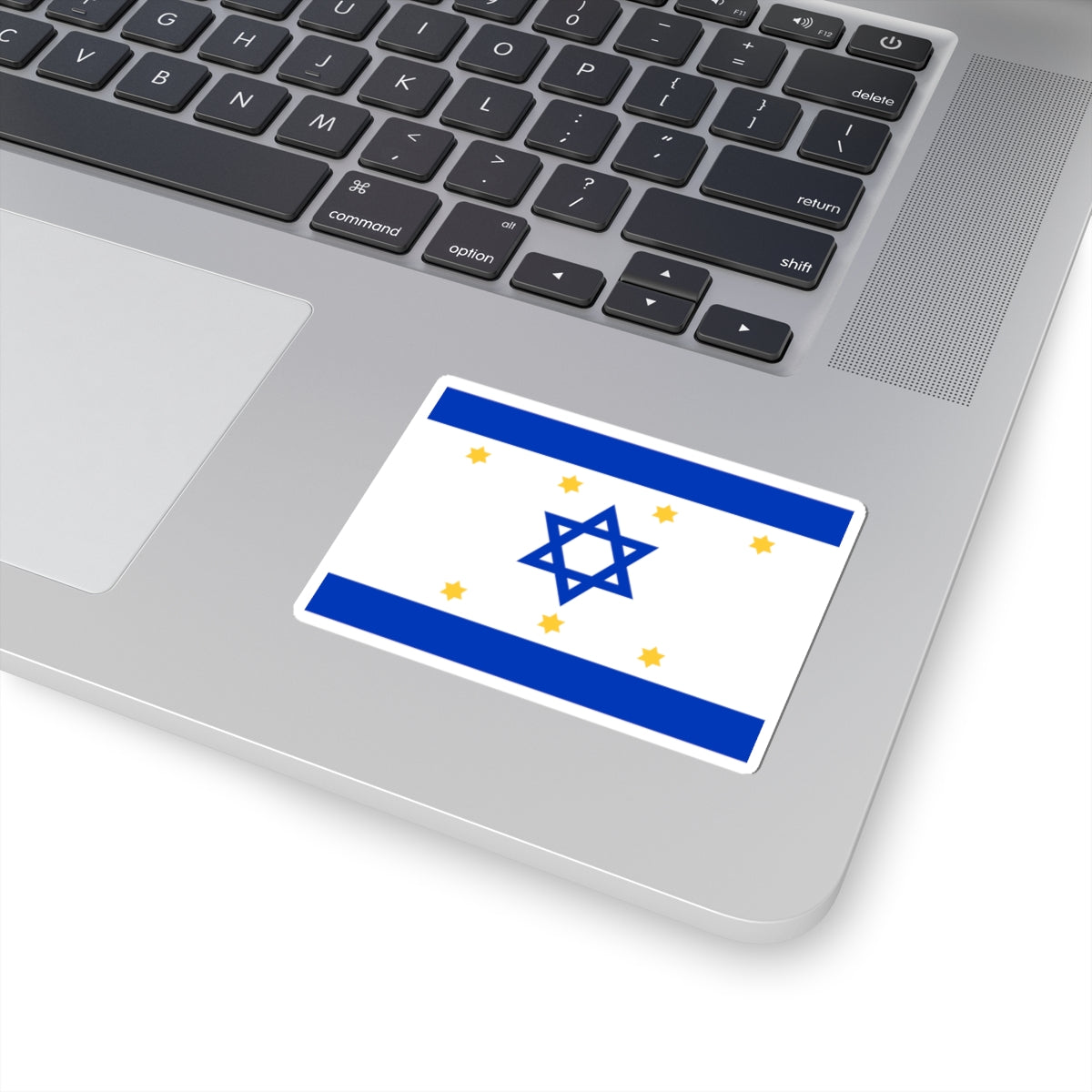 Nissim Sabahs Israel Flag Proposal 1949 (Israel) STICKER Vinyl Kiss-Cut Decal