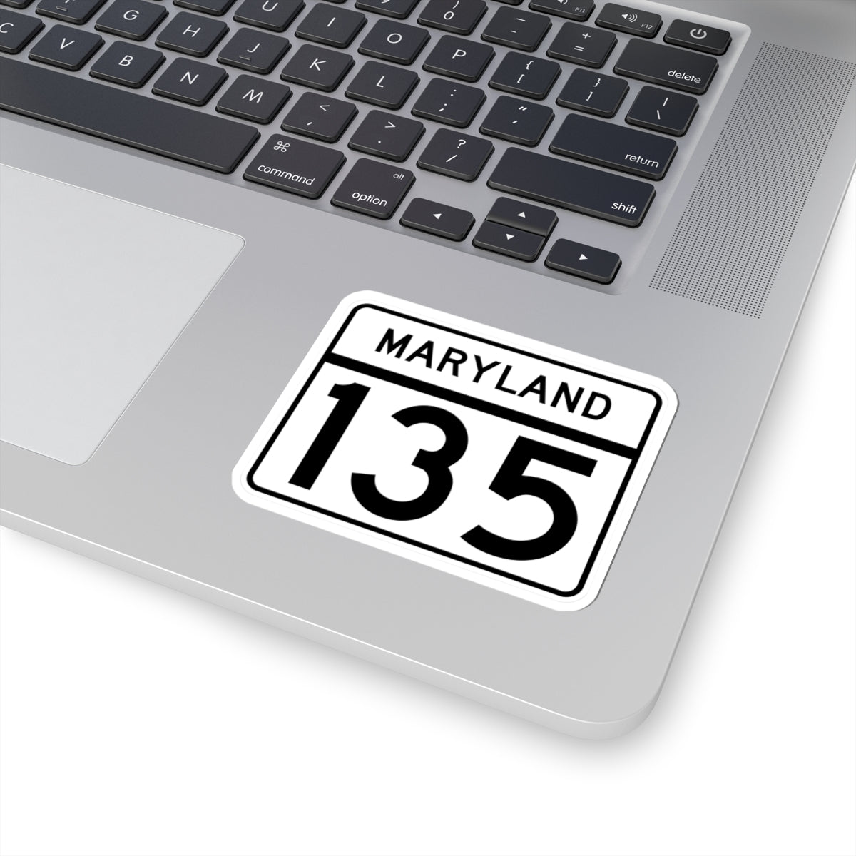 MD Route 135 (Maryland) (Road Sign) STICKER Vinyl Kiss-Cut Decal