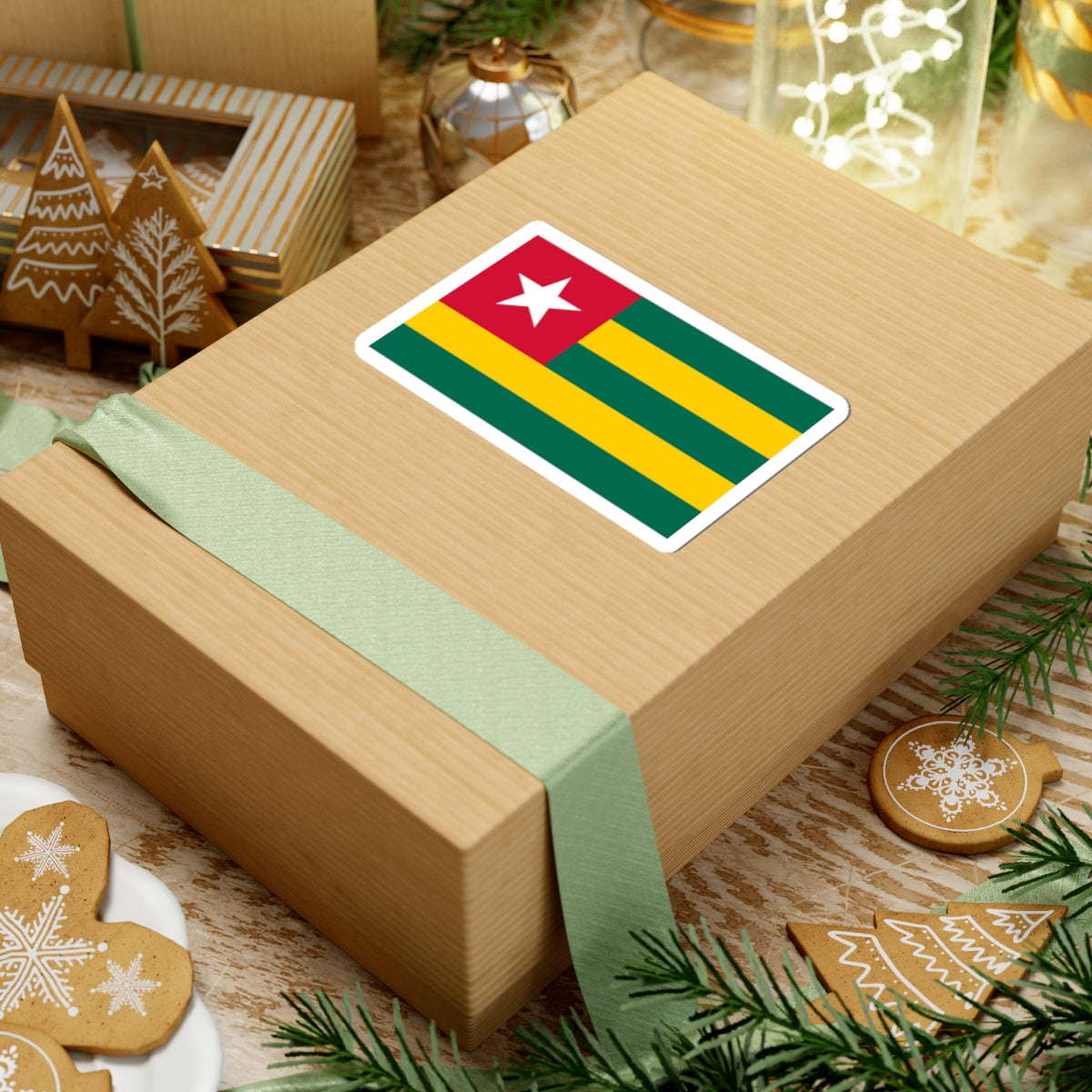 Flag of Togo (Togo) STICKER Vinyl Kiss-Cut Decal
