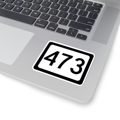 WV-473 (Virginia) (Road Sign) STICKER Vinyl Kiss-Cut Decal