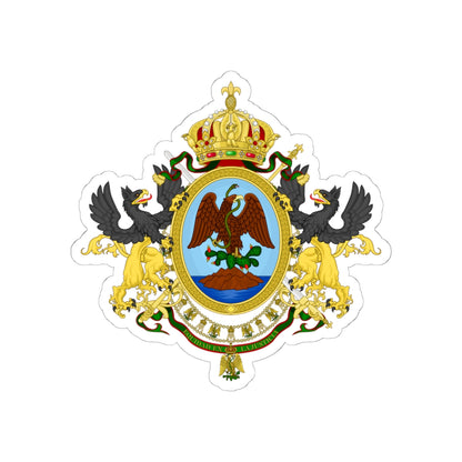 Coat of Arms Second Mexican Empire - STICKER Vinyl Kiss-Cut Decal