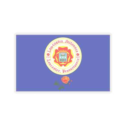 Flag of Lancaster, Pennsylvania - STICKER Vinyl Kiss-Cut Decal