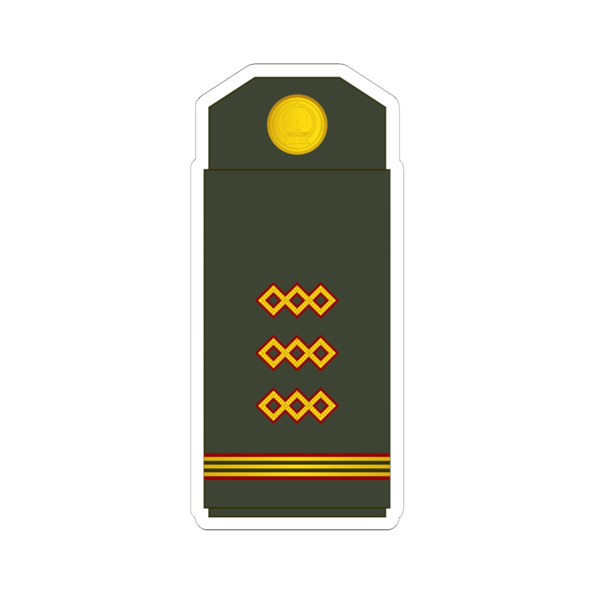 07 Mongolian Army 1SG (Mongolia) (Military Rank) STICKER Vinyl Kiss-Cut Decal