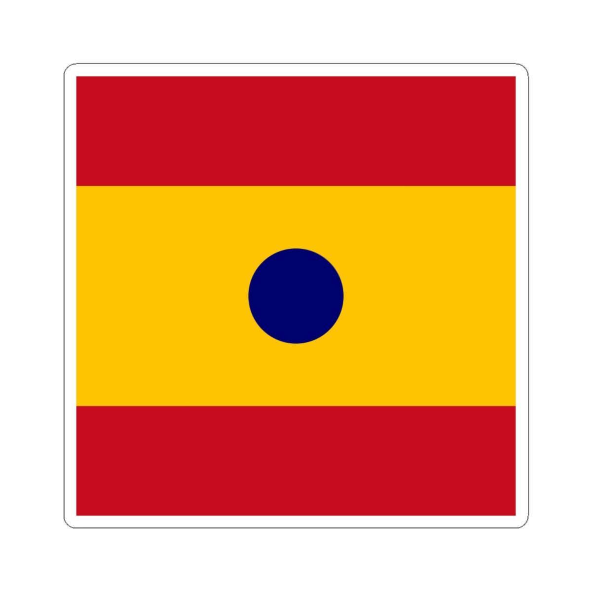 Flag of Rear Admiral Spain (Spain) STICKER Vinyl Kiss-Cut Decal