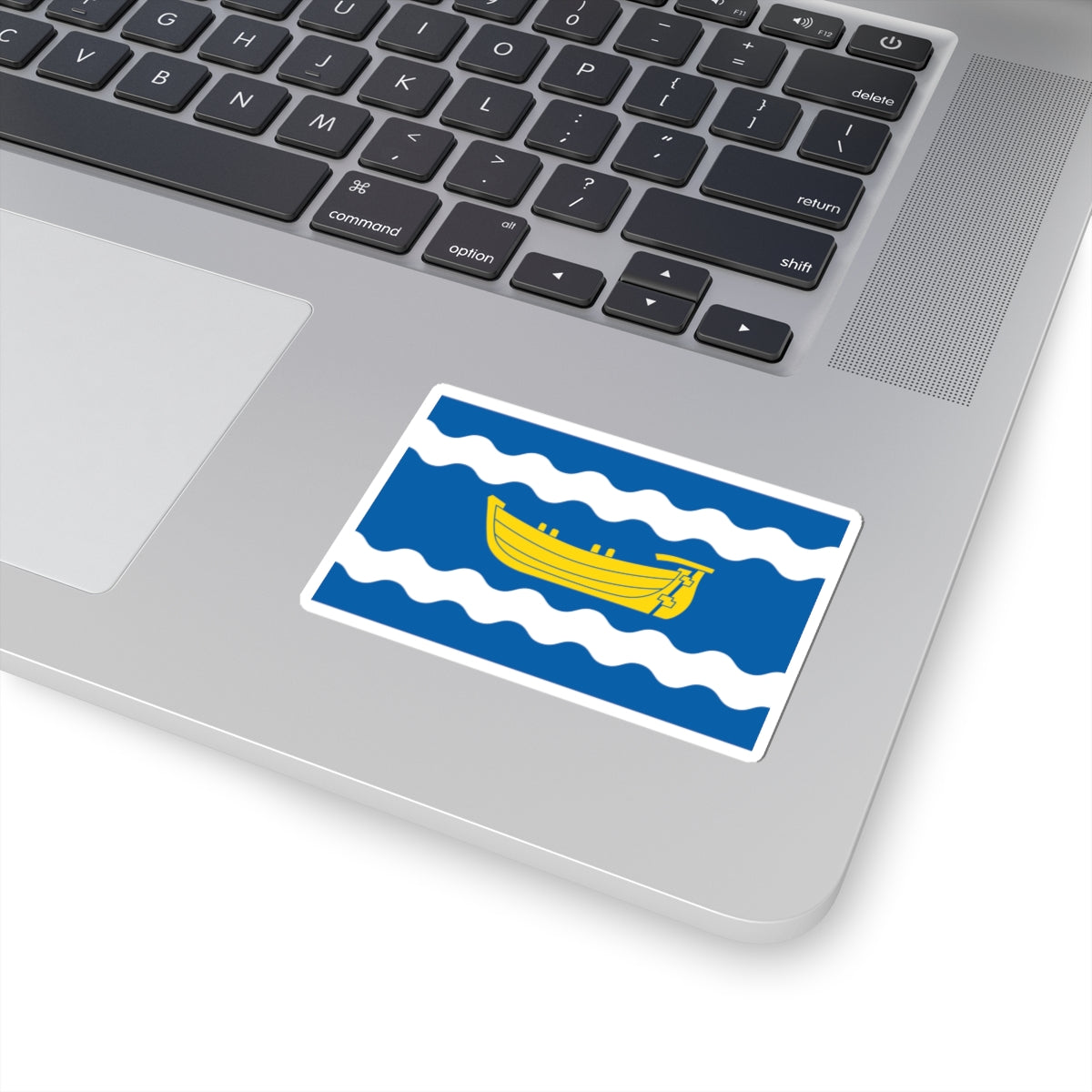 Flag of Uusimaa (Finland) STICKER Vinyl Kiss-Cut Decal