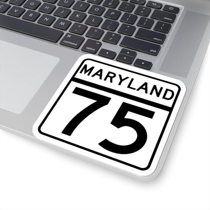 MD Route 75 (Maryland) (Road Sign) STICKER Vinyl Kiss-Cut Decal