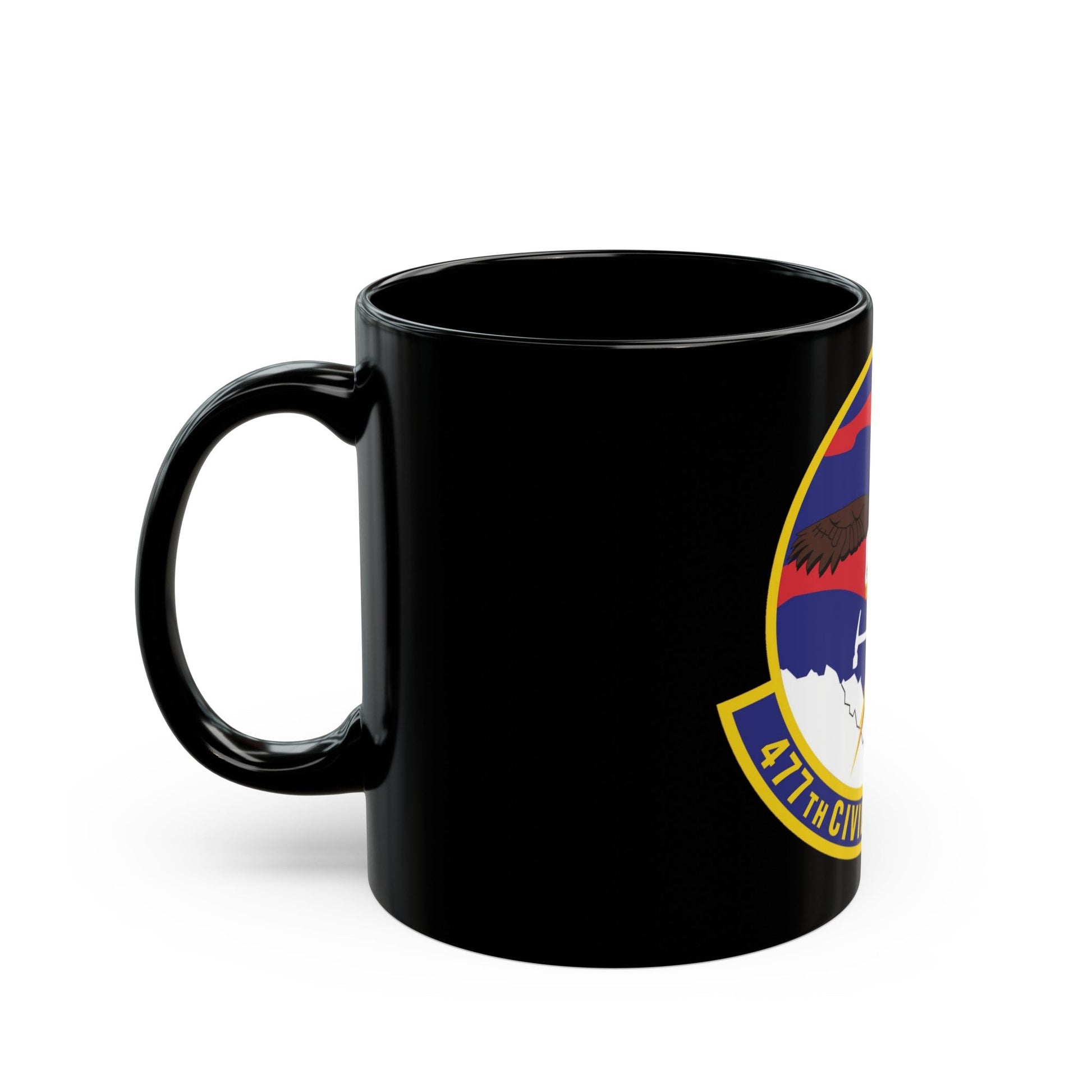 477th Civil Engineer Squadron (U.S. Air Force) Black Coffee Mug-The Sticker Space