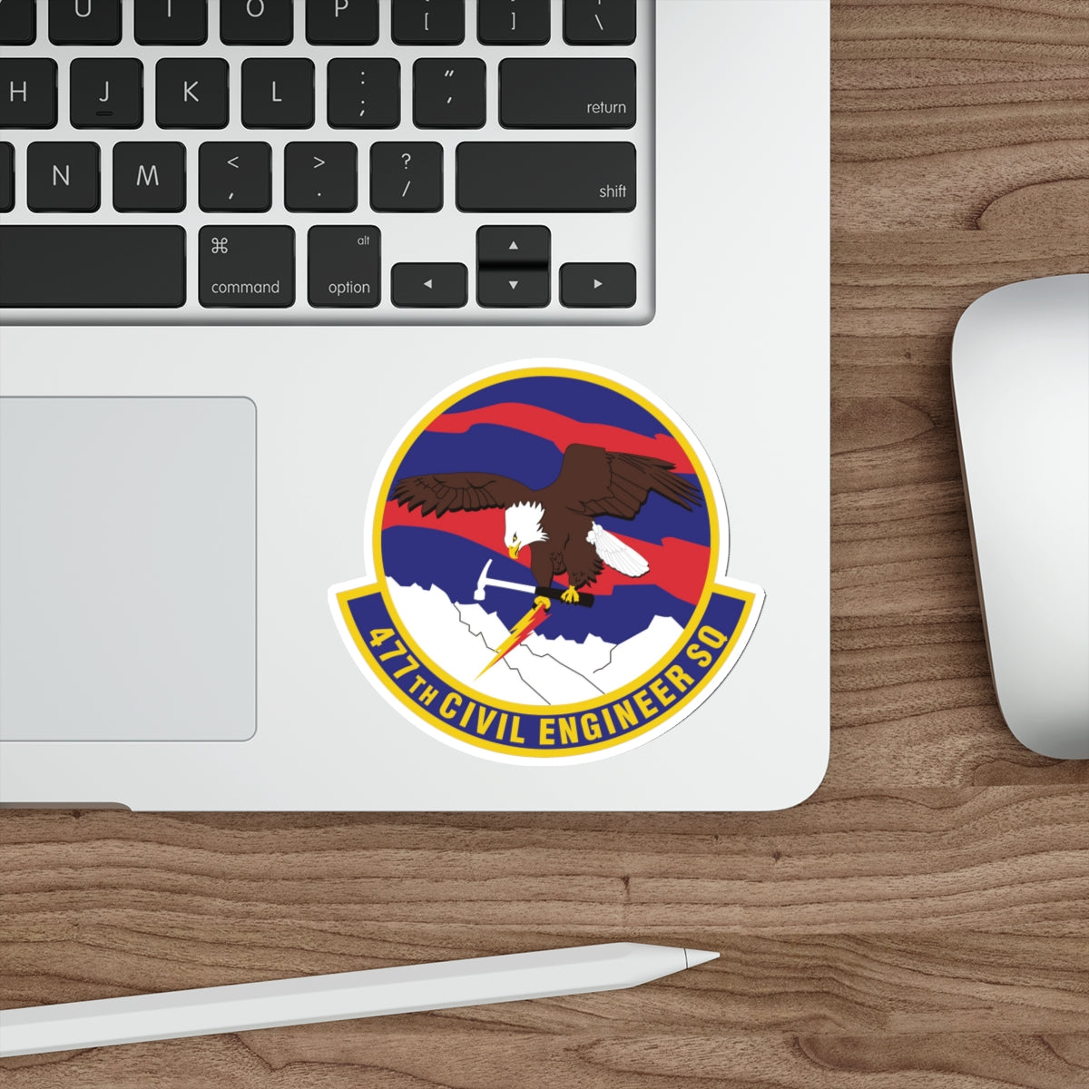 477th Civil Engineer Squadron (U.S. Air Force) STICKER Vinyl Die-Cut Decal-The Sticker Space