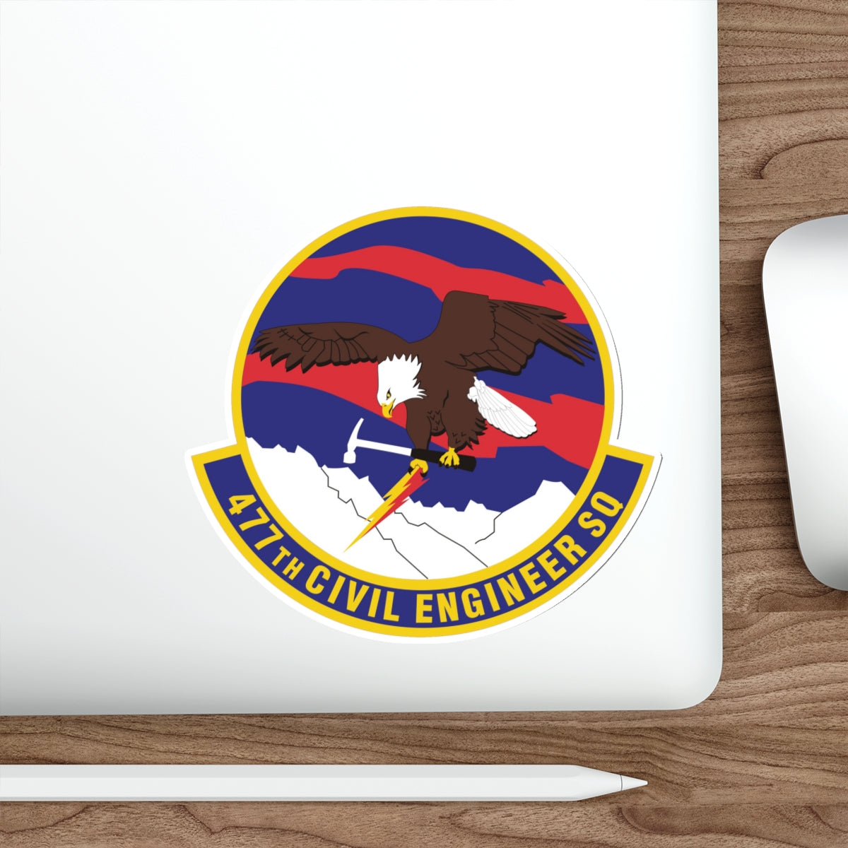 477th Civil Engineer Squadron (U.S. Air Force) STICKER Vinyl Die-Cut Decal-The Sticker Space