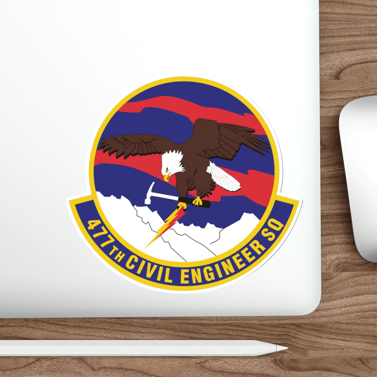 477th Civil Engineer Squadron (U.S. Air Force) STICKER Vinyl Die-Cut Decal-The Sticker Space