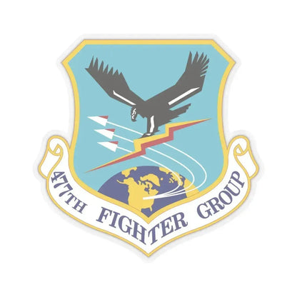477th Fighter Group (U.S. Air Force) STICKER Vinyl Kiss-Cut Decal 6 Inch Transparent - The Sticker Space