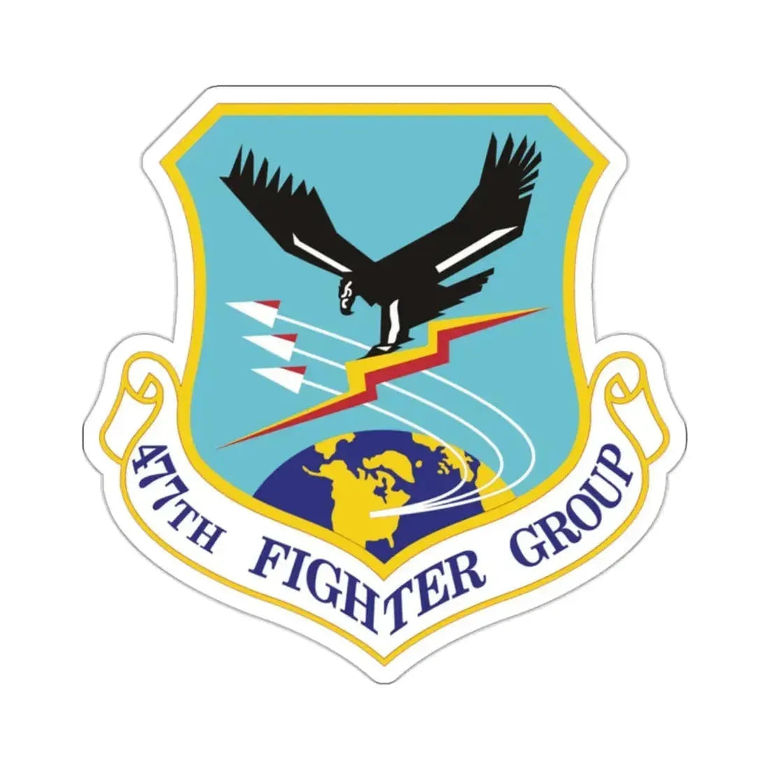 477th Fighter Group (U.S. Air Force) STICKER Vinyl Kiss-Cut Decal - The Sticker Space