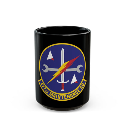 477th Maintenance Squadron (U.S. Air Force) Black Coffee Mug-15oz-The Sticker Space